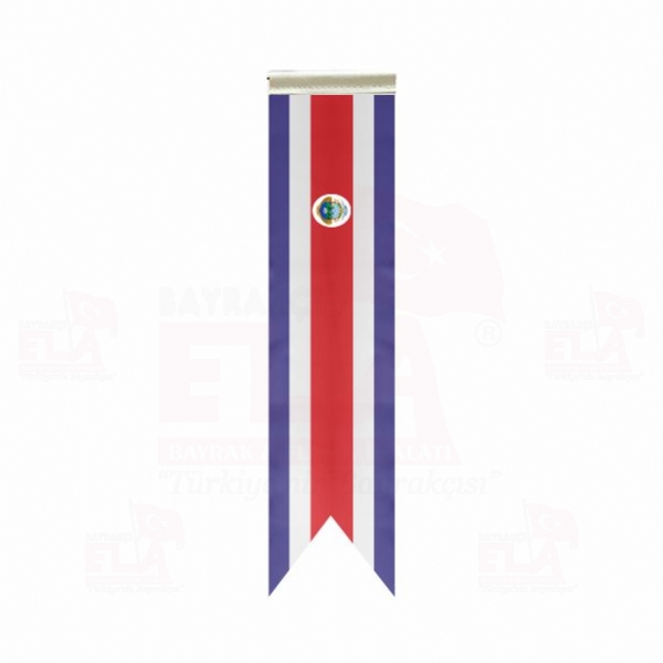 Kosta Rika Özel Logolu Masa Bayrağı