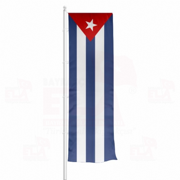 Küba Yatay Çekilen Flamalar ve Bayraklar