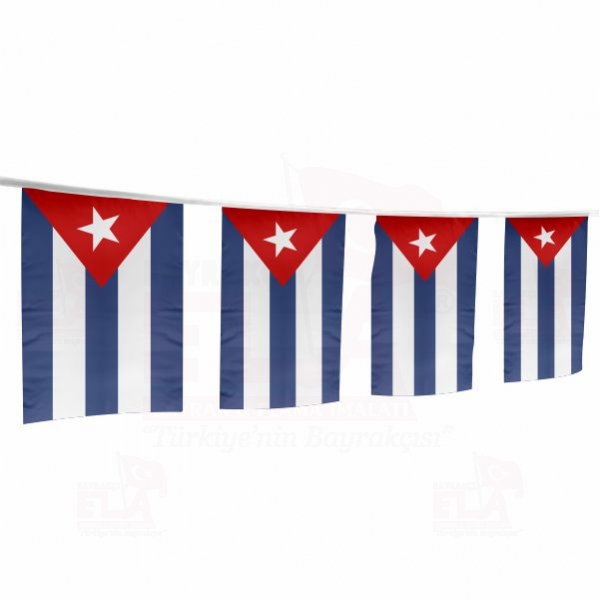 Küba İpe Dizili Flamalar ve Bayraklar