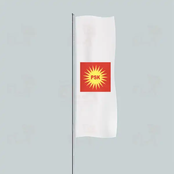 Krdistan Sosyalist Partisi Yatay ekilen Flamalar ve Bayraklar