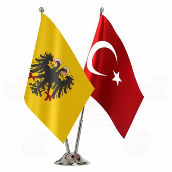 Kutsal Roma Germen �mparatorlu�u 2 li Masa Bayra��