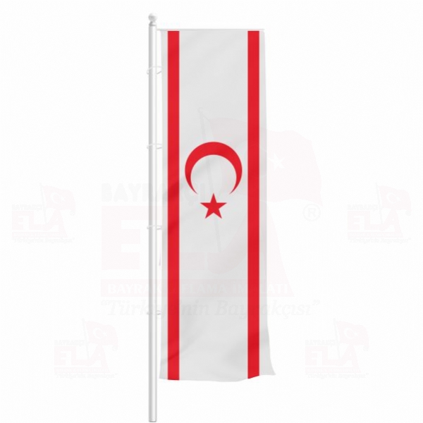 Kuzey K�br�s T�rk Cumhuriyeti Yatay �ekilen Flamalar ve Bayraklar