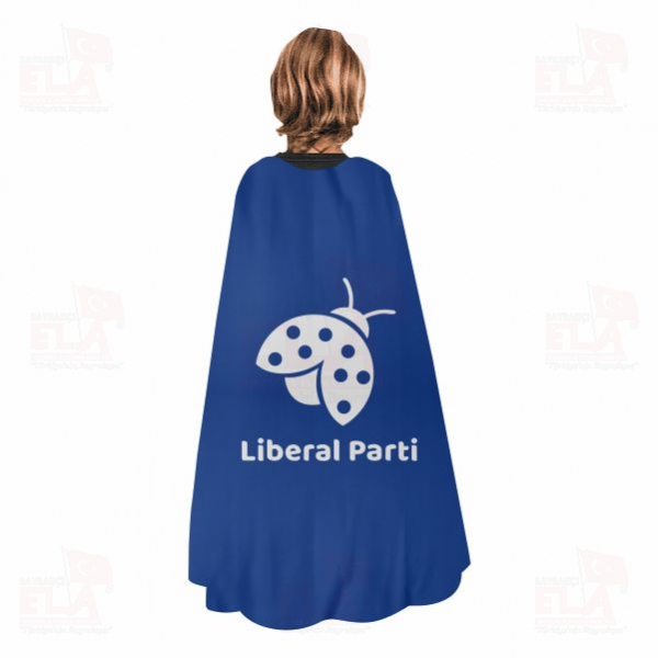 Lacivert Liberal Parti Pelerin Dijital Bask� Pelerin