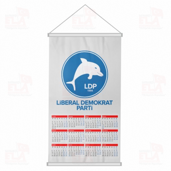 Liberal Demokrat Parti Bez Takvim Dijital Bask� Liberal Demokrat Parti Duvar Takvim