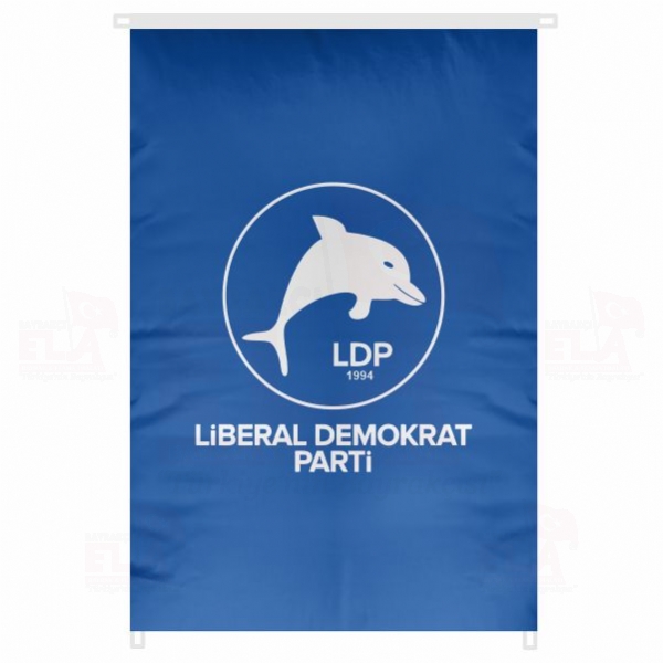 Liberal Demokrat Parti Mavi Bina Boyu Bayraklar