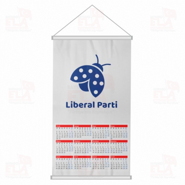 Liberal Parti Bez Takvim Dijital Bask� Liberal Parti Duvar Takvim