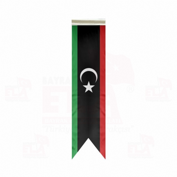 Libya Özel Logolu Masa Bayrağı