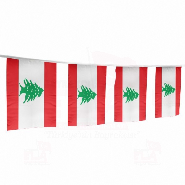 Lübnan İpe Dizili Flamalar ve Bayraklar