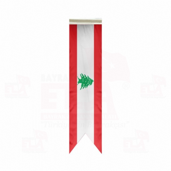 Lübnan Özel Logolu Masa Bayrağı