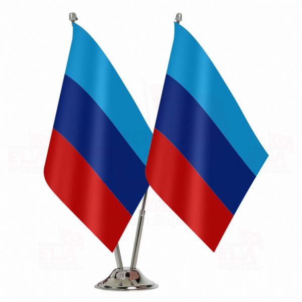 Lugansk Halk Cumhuriyeti İkili Masa Bayrağı