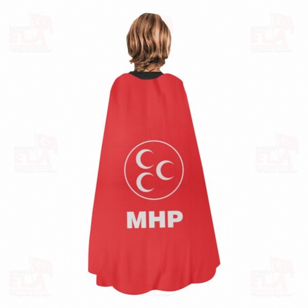 MHP K�rm�z� Milliyet�i Hareket Partisi Pelerin Dijital Bask� Pelerin