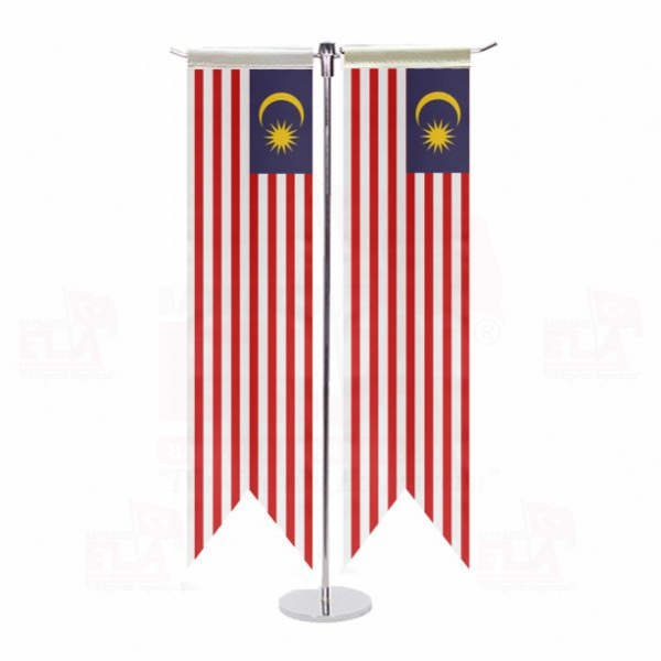 Malezya T Özel Masa Bayrağı