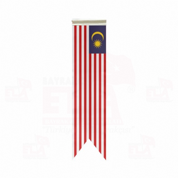 Malezya Özel Logolu Masa Bayrağı