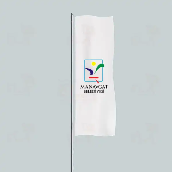 Manavgat Belediyesi Yatay ekilen Flamalar ve Bayraklar