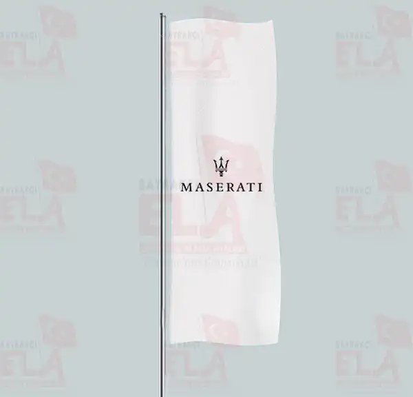 Maserati Yatay ekilen Flamalar ve Bayraklar