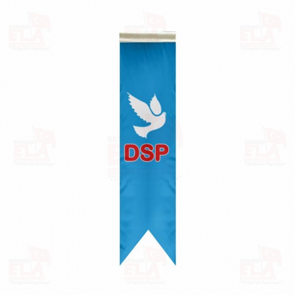 Mavi Dsp Demokratik Sol Parti �zel Logolu Masa Bayra��
