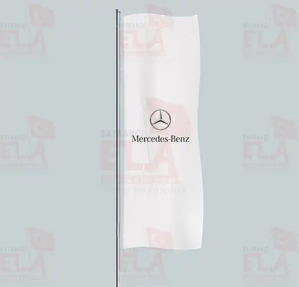 Mercedes Benz Yatay ekilen Flamalar ve Bayraklar