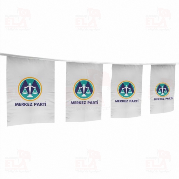 Merkez Parti �pe Dizili Flamalar ve Bayraklar