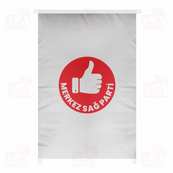 Merkez Sa� Parti Bina Boyu Bayraklar