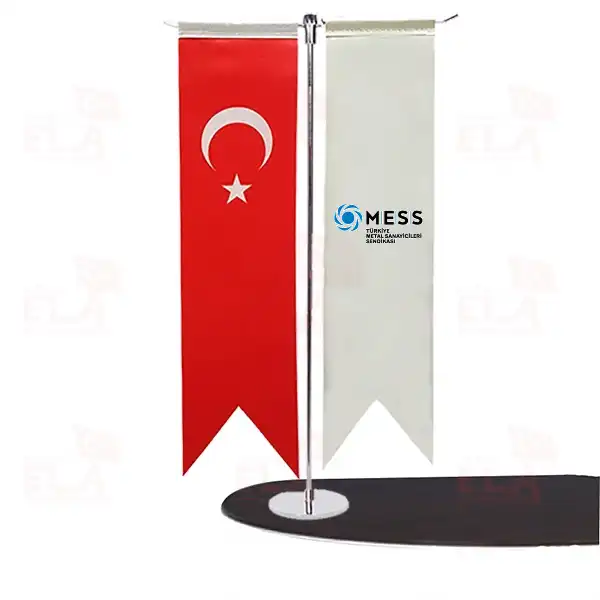 Mess Türkiye Metal Sanayicileri Sendikası T Masa Flaması