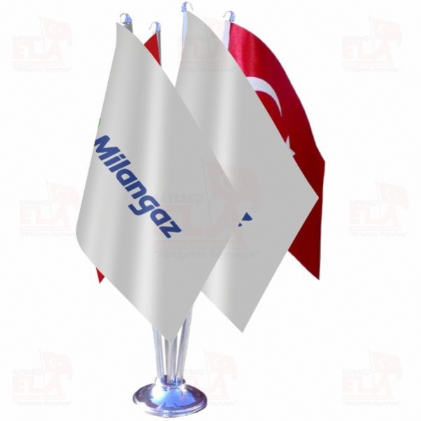 Milangaz D�rtl� �zel Masa Bayra��