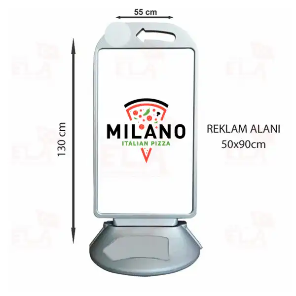 Milano Pizza Kaldrm Park Byk Boy Reklam Dubas