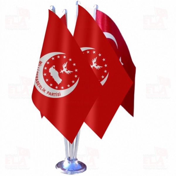 Milli Beraberlik Partisi D�rtl� �zel Masa Bayra��