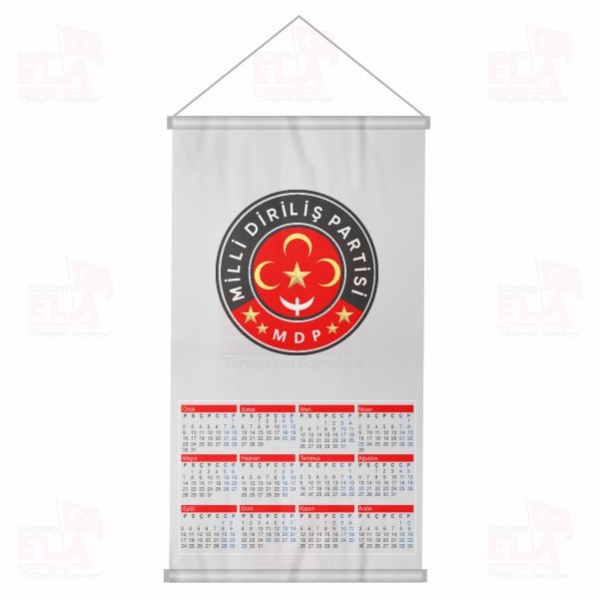 Milli Dirili� Partisi Bez Takvim Dijital Bask� Milli Dirili� Partisi Duvar Takvim