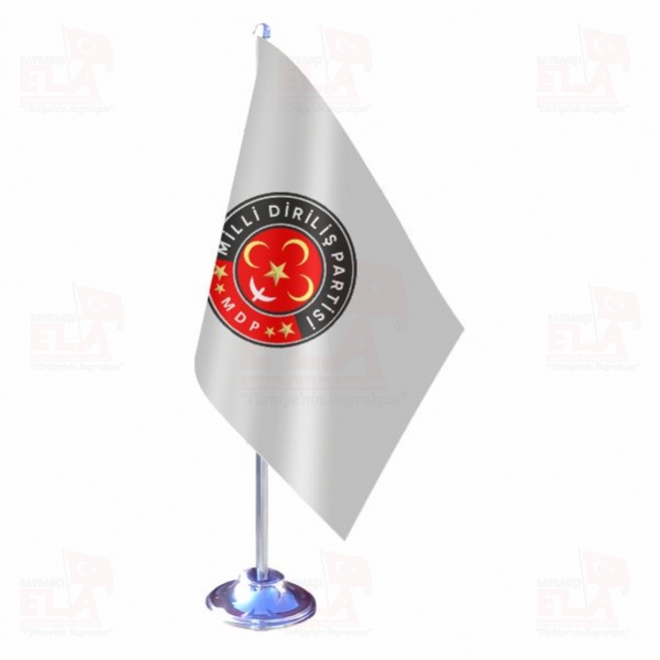 Milli Dirili� Partisi Tekli Masa Bayra��