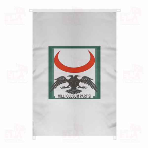 Milli Olu�um Partisi Bina Boyu Bayraklar