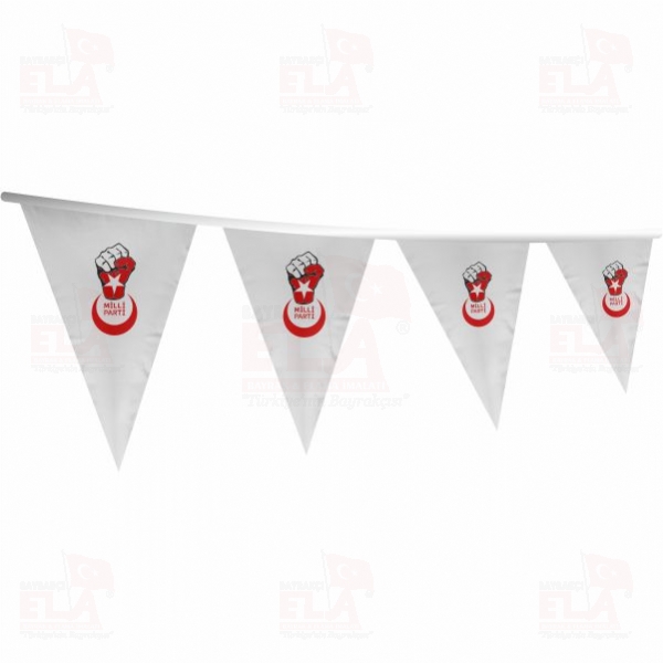 Milli Parti ��gen Bayrak ve Flamalar
