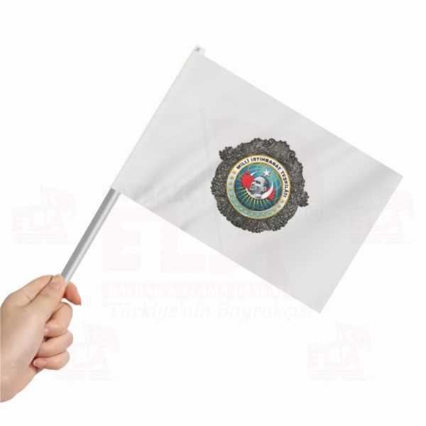 Milli İstihbarat Teşkilatı Sopalı Bayrak ve Flamalar