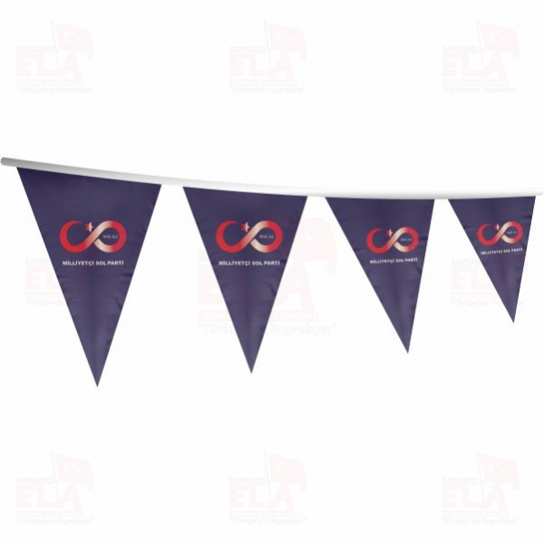 Milliyet�i Sol Parti ��gen Bayrak ve Flamalar
