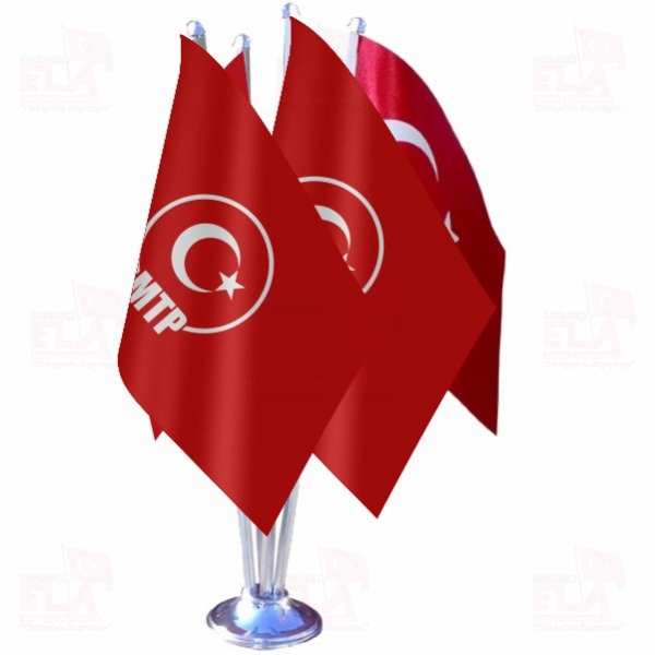 Milliyet�i T�rkiye Partisi D�rtl� �zel Masa Bayra��