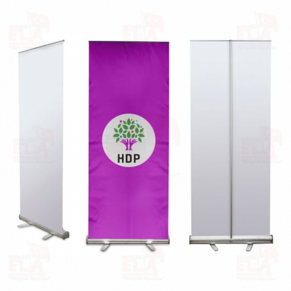 Mor Halklar�n Demokratik Partisi Banner Roll Up