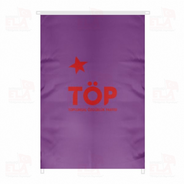 Mor Toplumsal �zg�rl�k Partisi Bina Boyu Bayraklar