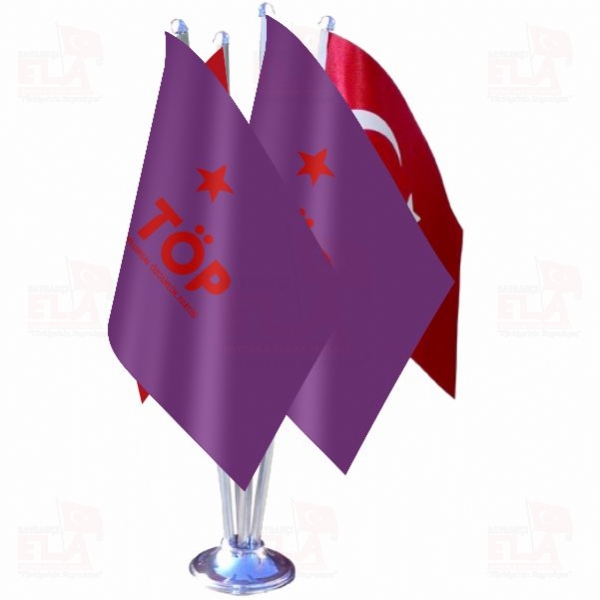 Mor Toplumsal �zg�rl�k Partisi D�rtl� �zel Masa Bayra��