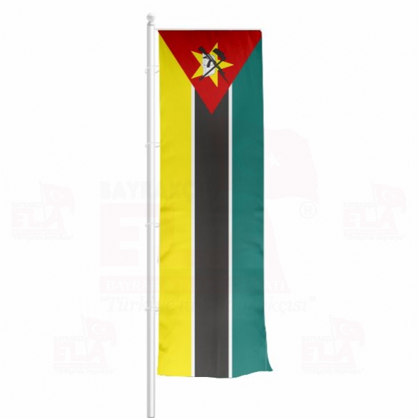 Mozambik Yatay ekilen Flamalar ve Bayraklar