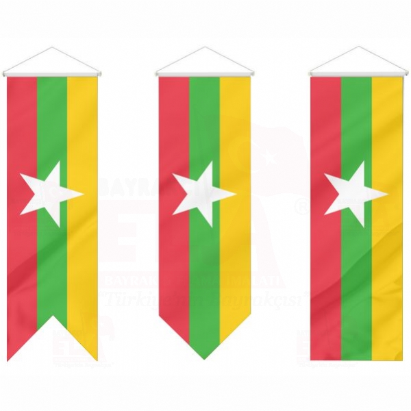 Myanmar Kırlangıç Flamalar Bayraklar