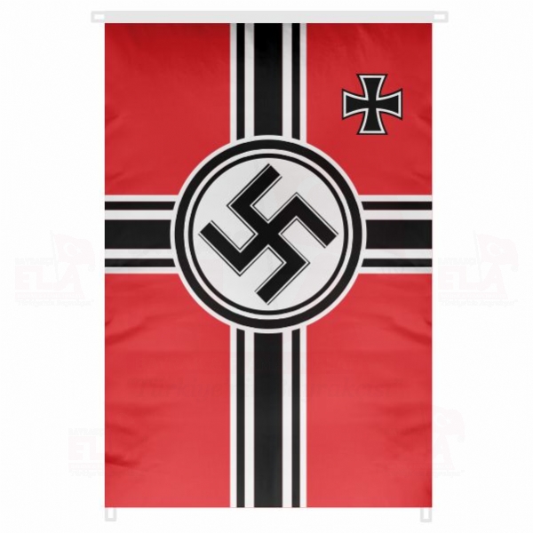 Nazi Almanyas Harp Sanca Bina Boyu Bayraklar