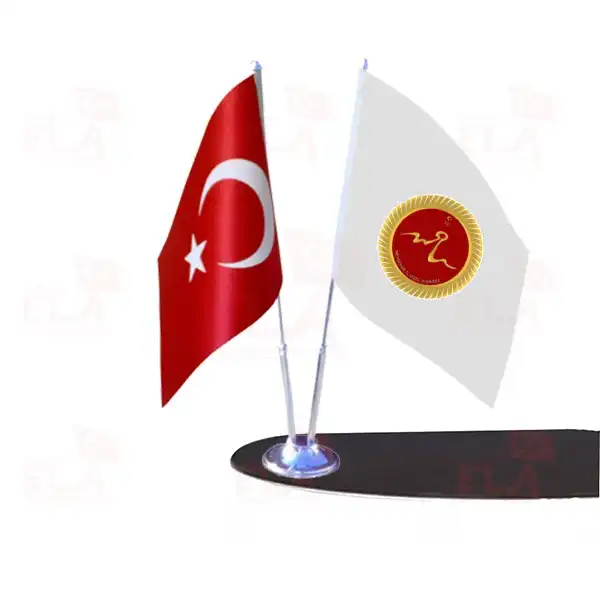 Nevşehir İl Özel İdaresi 2 li Masa Bayrağı