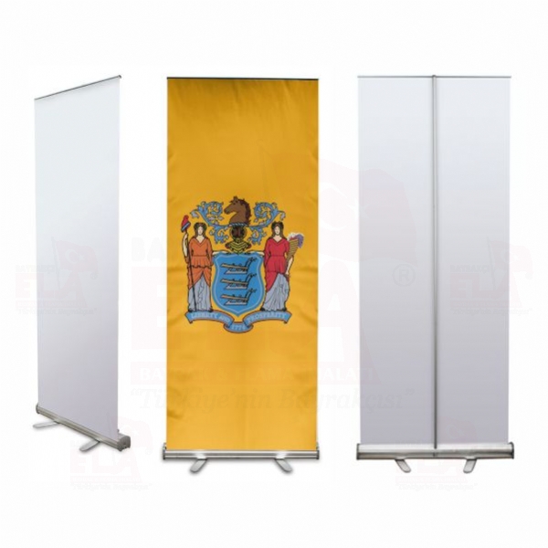 New Jersey Banner Roll Up