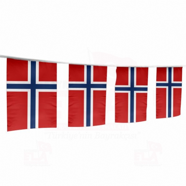 Norve pe Dizili Flamalar ve Bayraklar