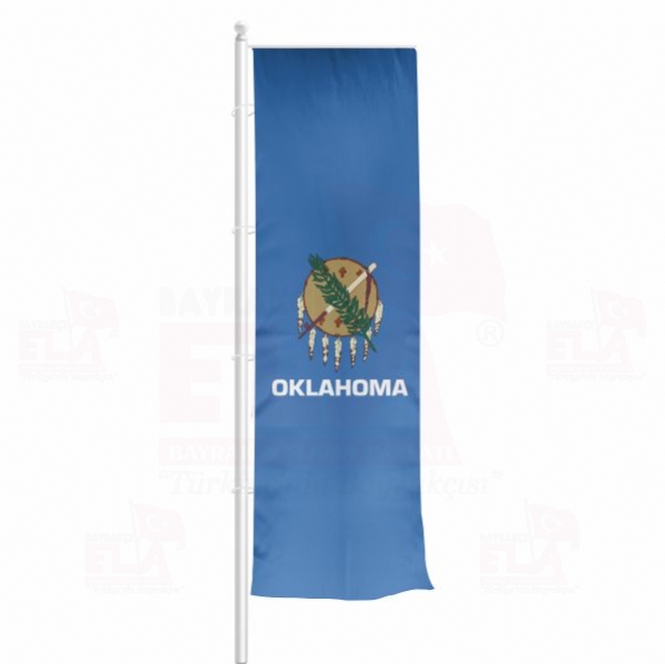 Oklahoma Yatay �ekilen Flamalar ve Bayraklar