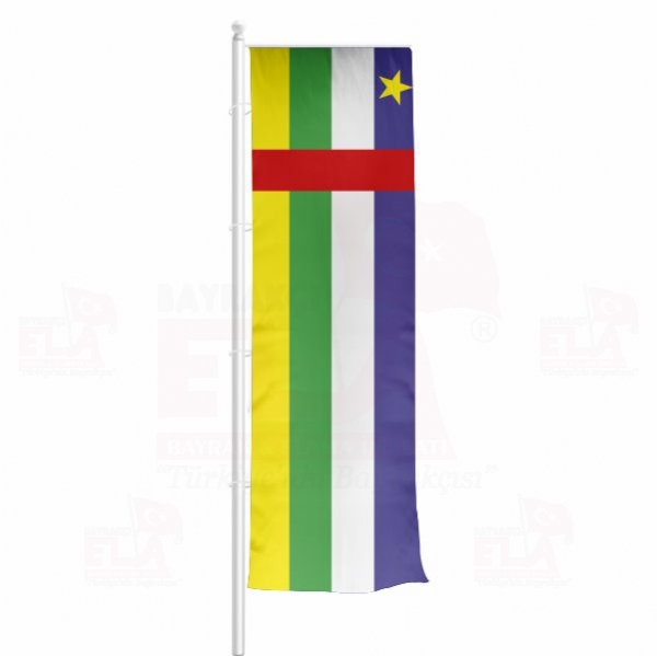 Orta Afrika Cumhuriyeti Yatay Çekilen Flamalar ve Bayraklar