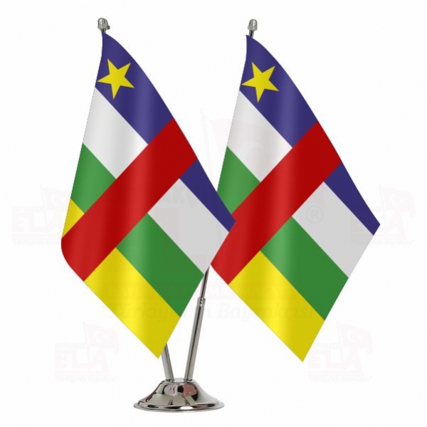 Orta Afrika Cumhuriyeti İkili Masa Bayrağı