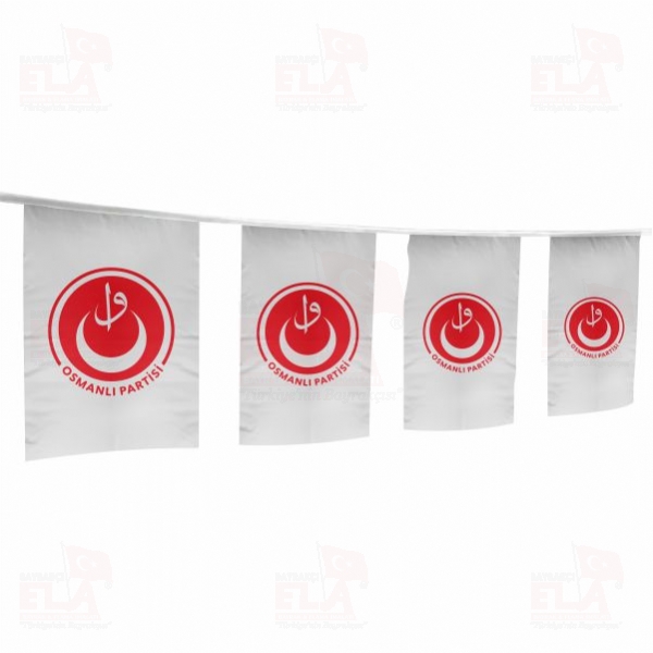Osmanl� Partisi �pe Dizili Flamalar ve Bayraklar