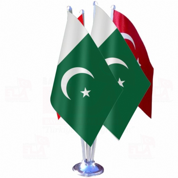Pakistan D�rtl� �zel Masa Bayra��