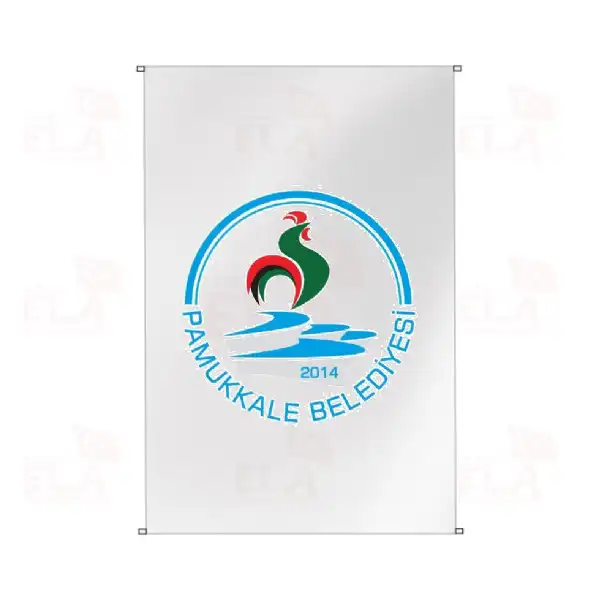 Pamukkale Belediyesi Bina Boyu Bayraklar
