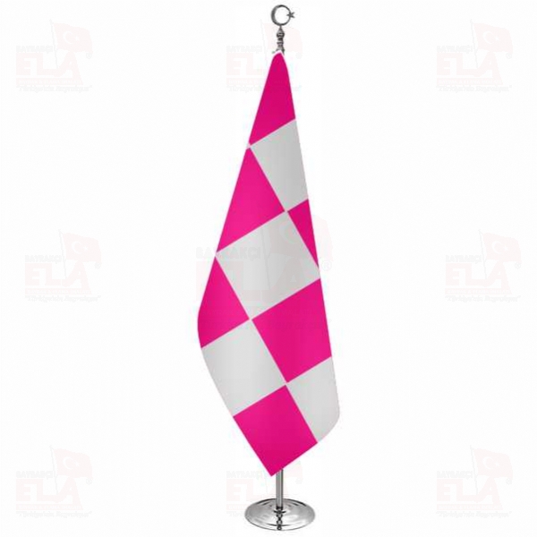 Pembe Beyaz Damal� Telal� Makam Bayra��